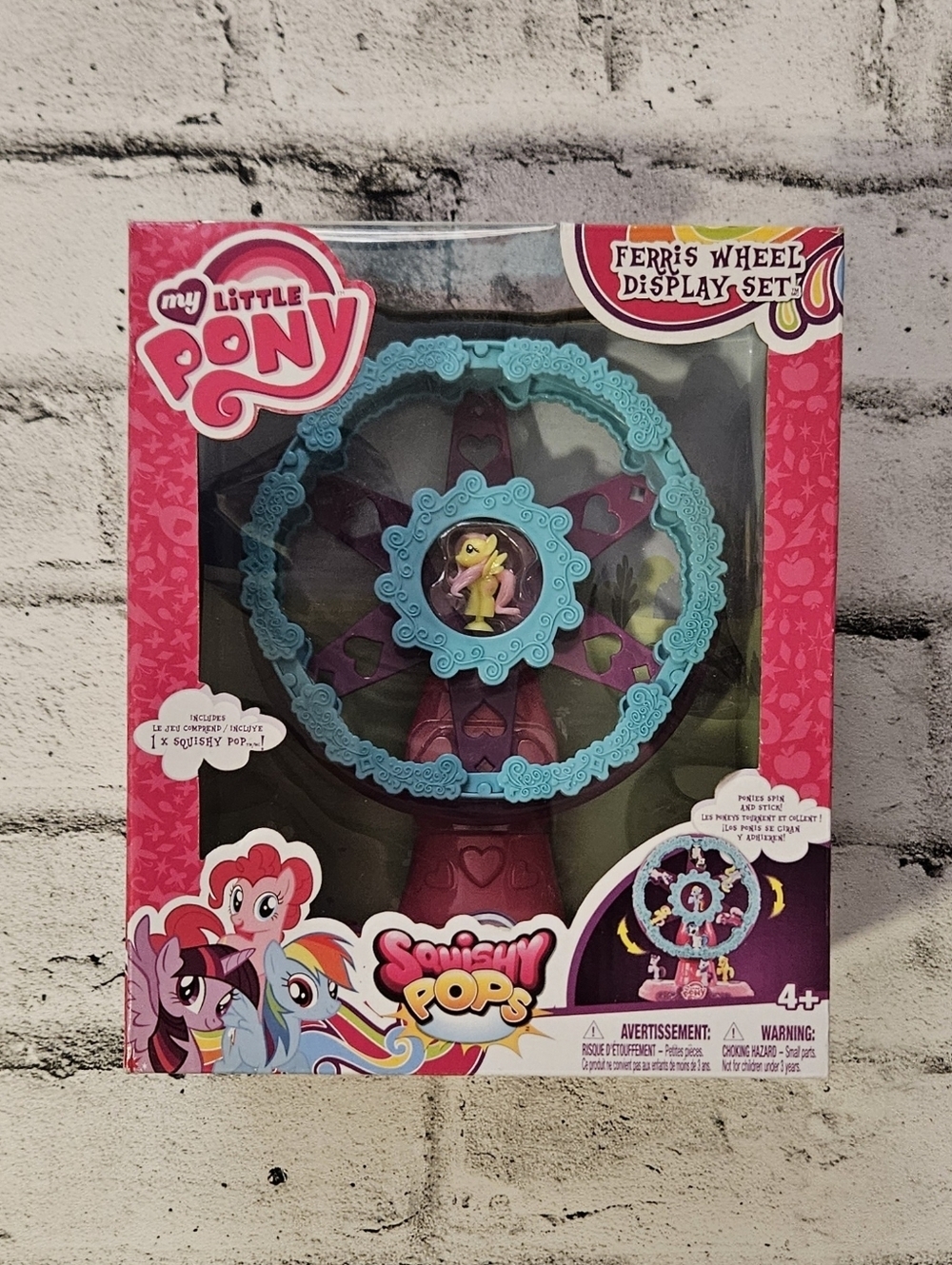My Little Pony Ferris Wheel Display Set Squishy Pops 2016 NIB